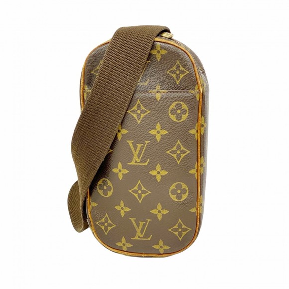 Louis Vuitton Monogram Brown Pochette Bag Body Ganjou - Picture 1 of 9